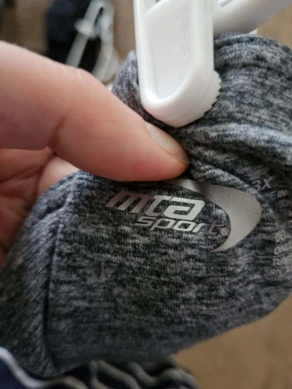MTA Sport Heather Gray Activewear Top